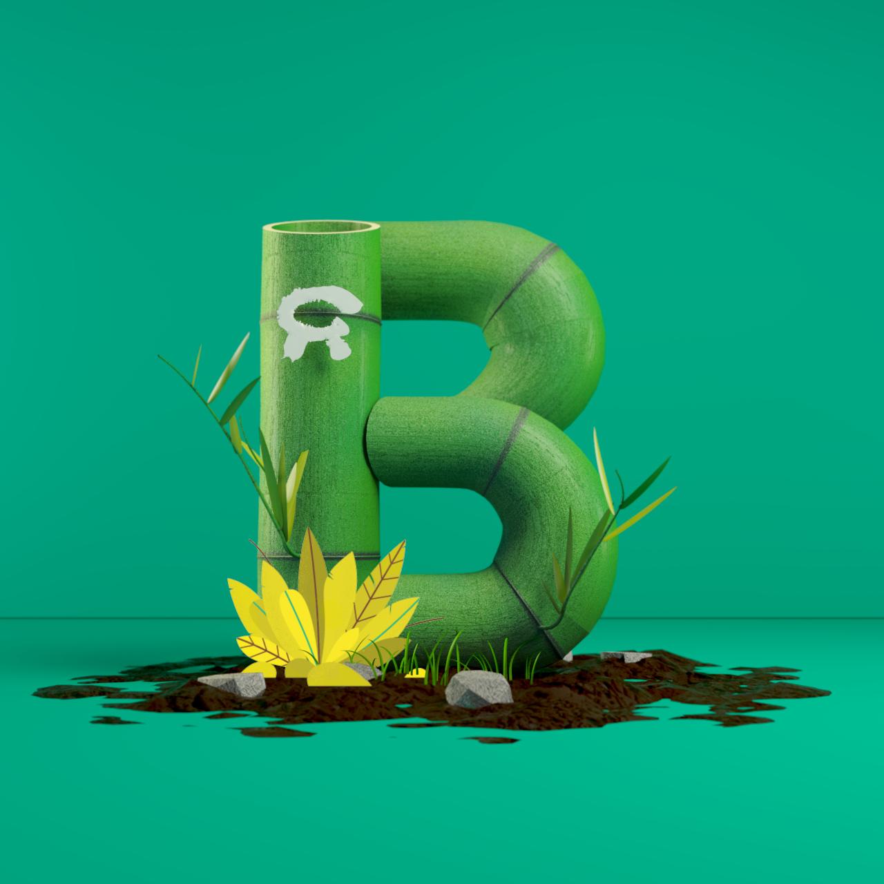 B